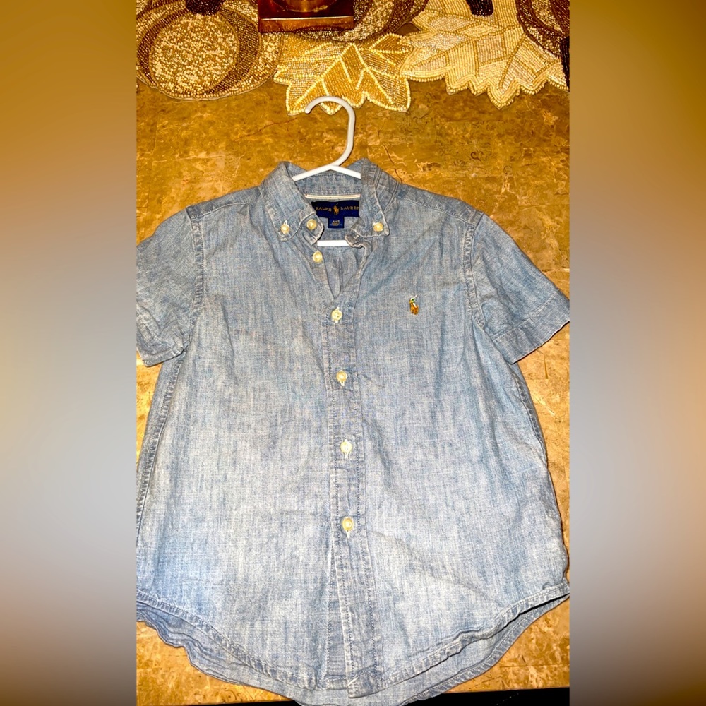 Polo Ralph Lauren denim boys 4t button shirt